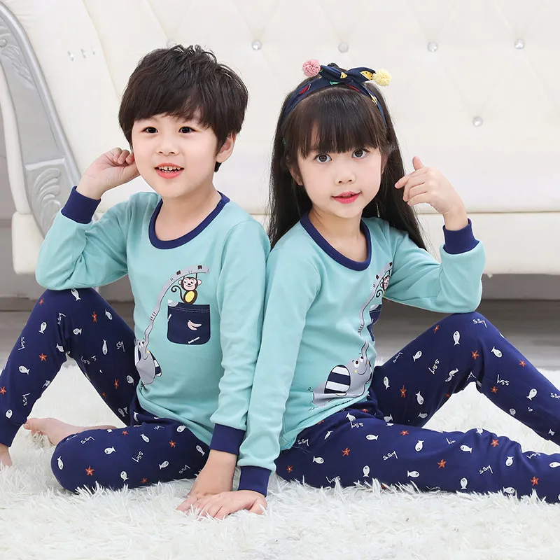 Pijamas para niños pequeños, pijamas de lujo de modal y algodón, pijamas familiares