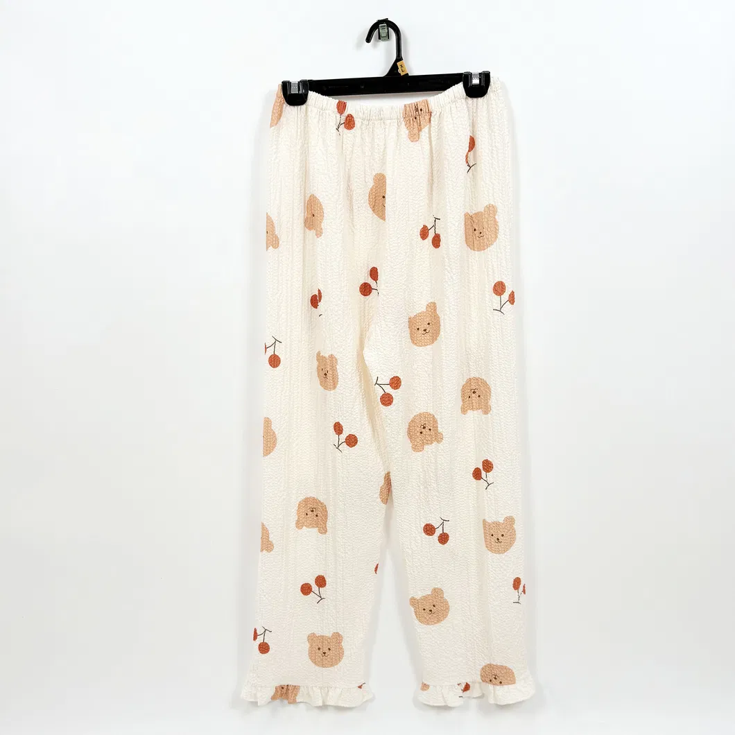 Conjunto de pijama ligero personalizado de seda de verano al por mayor