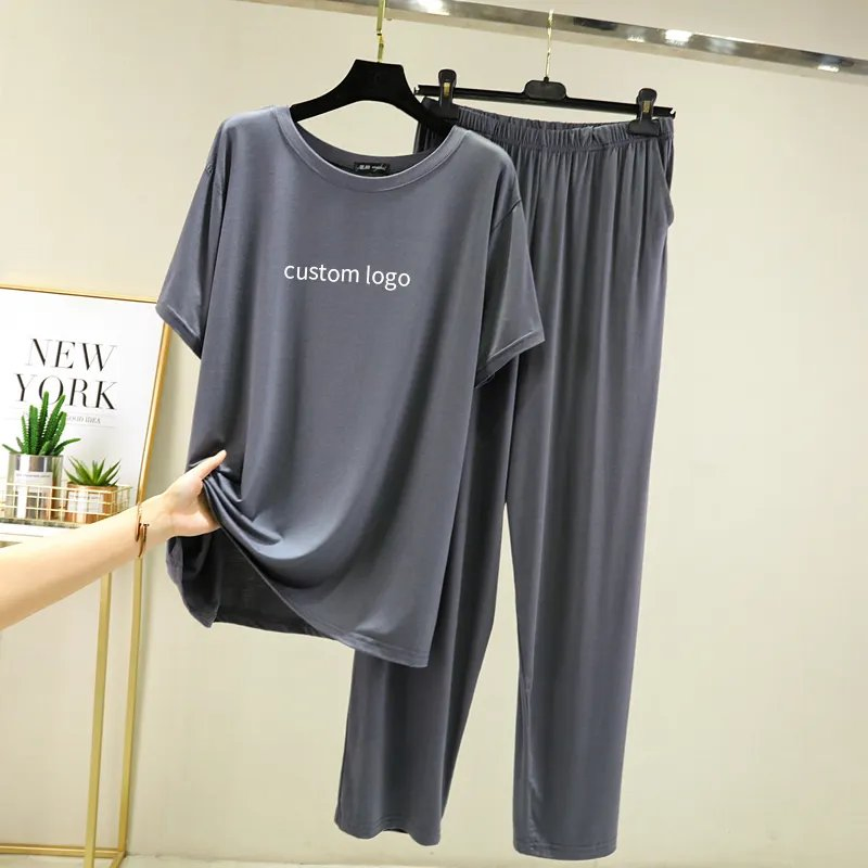 Pijamas de bambú viscosa para mujeres, ropa de dormir de lujo para mujer, conjunto de pijama
