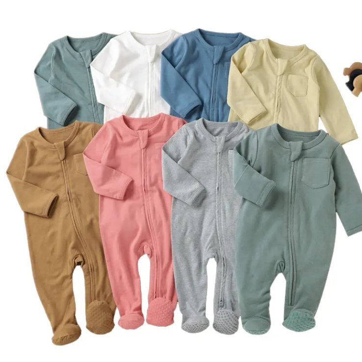 Pijamas de primavera para bebé de algodón orgánico