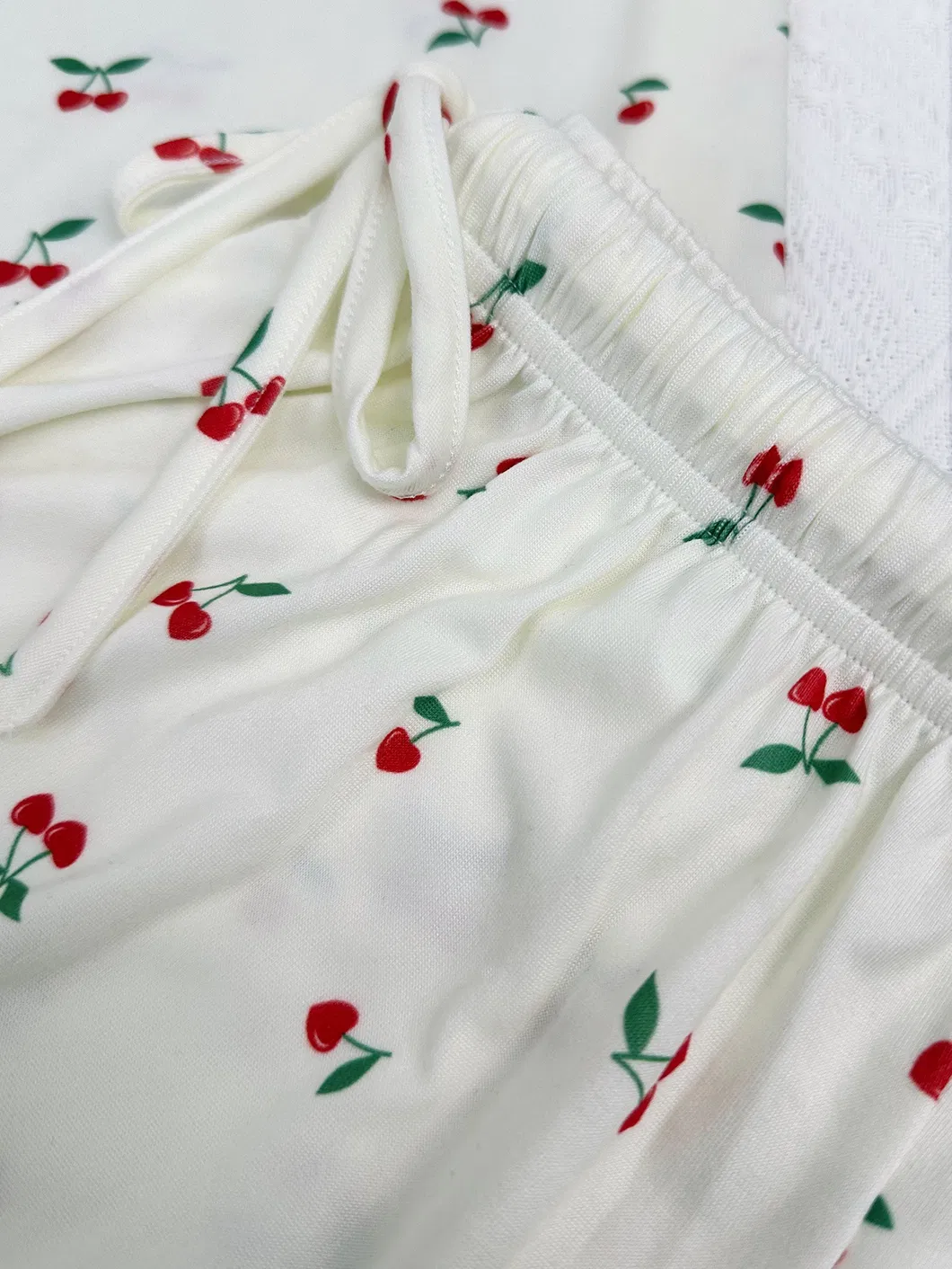 Conjunto de pijamas para mujeres de algodón y pijamas transparentes