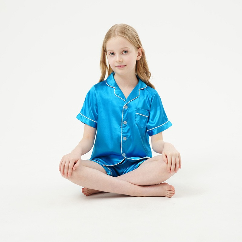 Pijamas de manga corta para niños como ropa de dormir con conjunto de ropa de casa