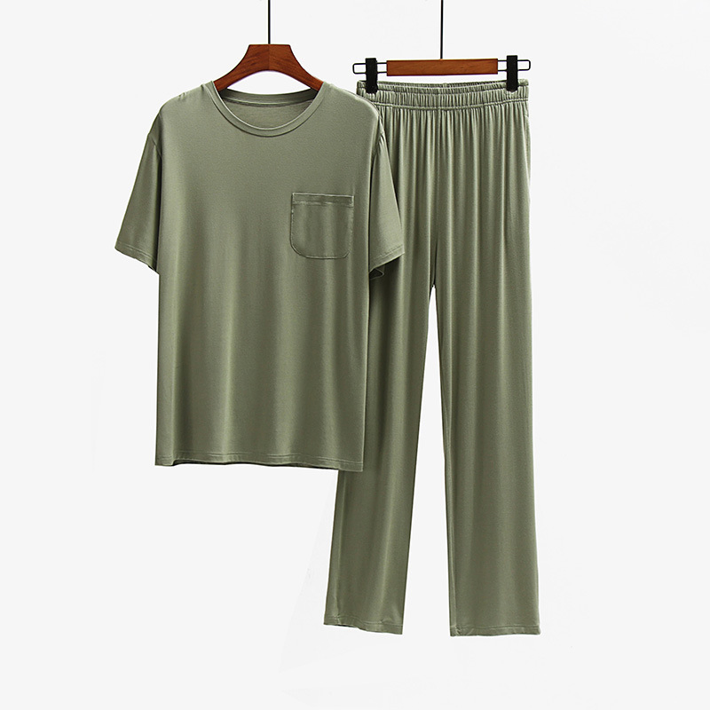 Conjunto de pijamas de lujo para hombres, pijamas de forro polar, pantalones de pijama, ropa de dormir de teddy