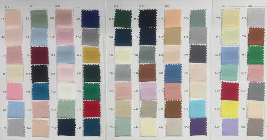 Colores de seda en stock