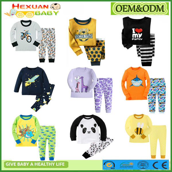 2-7y, Ropa de Niños Pijamas de Manga Larga para Niños Ropa de Dormir
