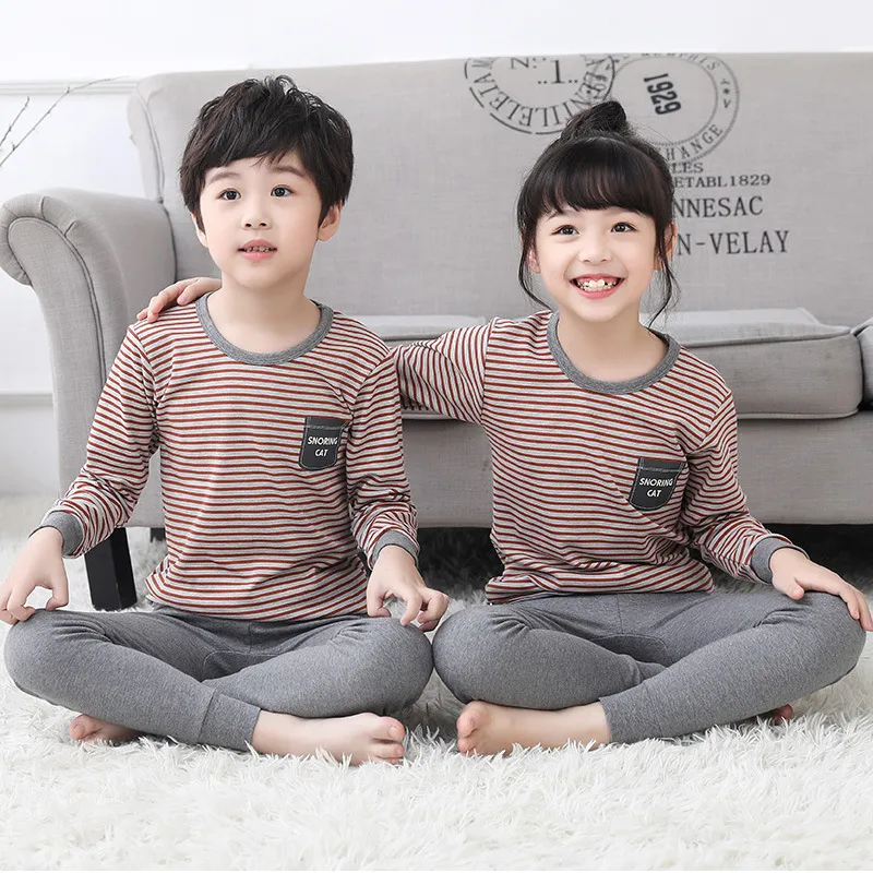 Pijamas para niños pequeños, pijamas de lujo de modal y algodón, pijamas familiares