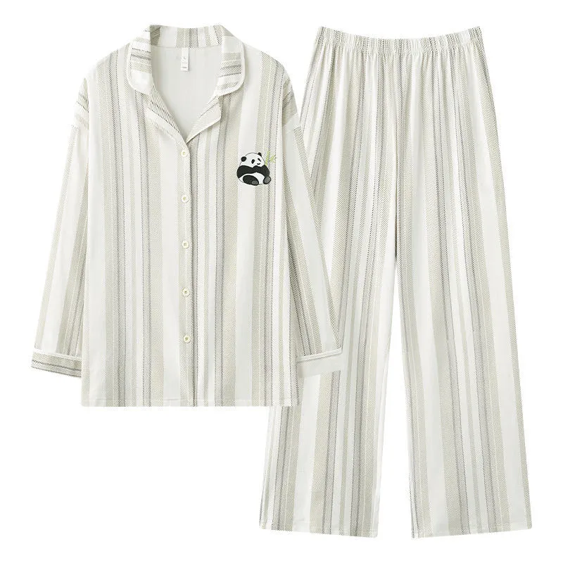 Pijamas casuales de algodón para parejas