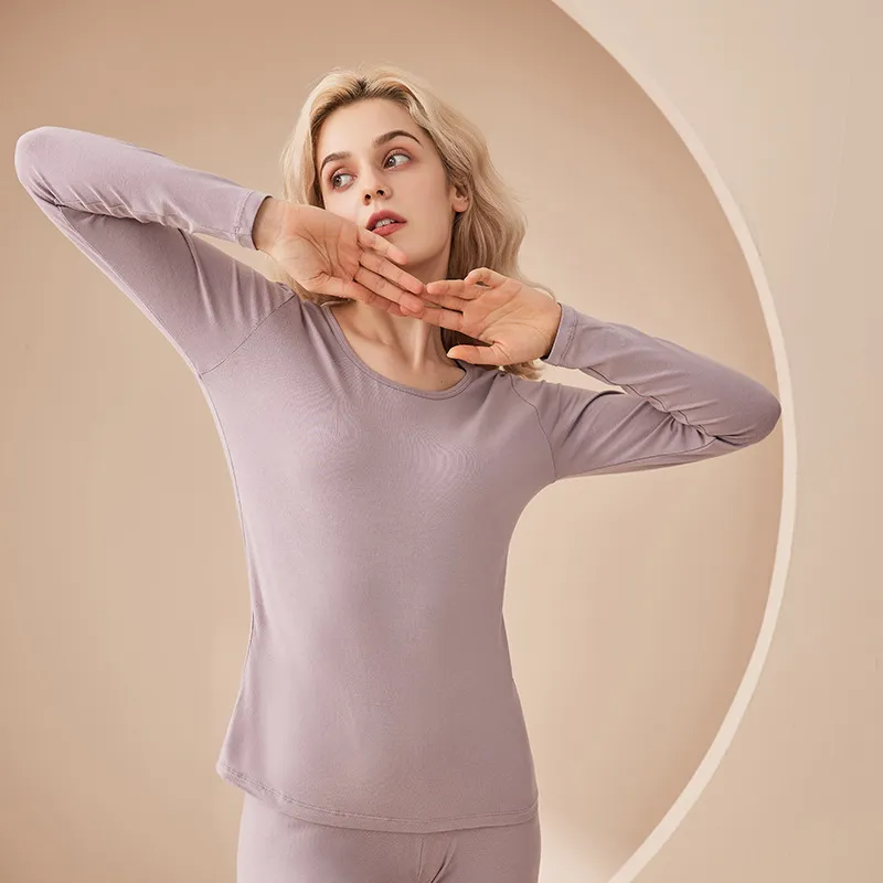 Pijama térmico largo unisex para pareja, ropa de dormir para clima frío 100% de algodón