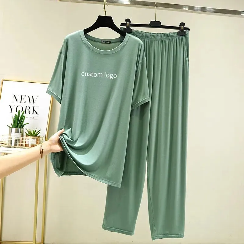 Pijamas de bambú viscosa para mujeres, ropa de dormir de lujo para mujer, conjunto de pijama