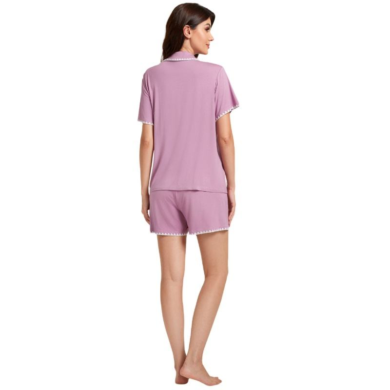 Conjunto de pijama de dos piezas para mujer, pijamas para mujer, conjunto de pijama personalizado, conjunto de pijama de bambú orgánico para mujer