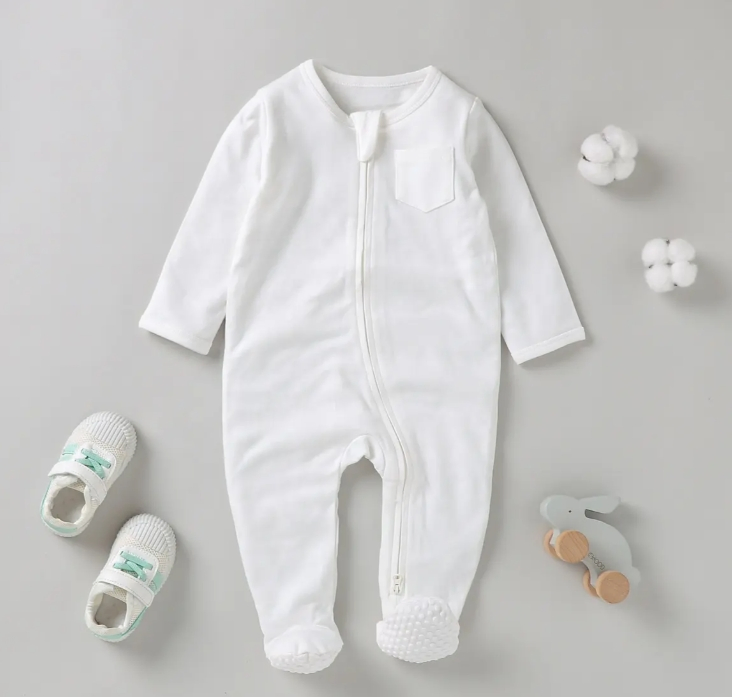 Pijamas de primavera para bebé de algodón orgánico
