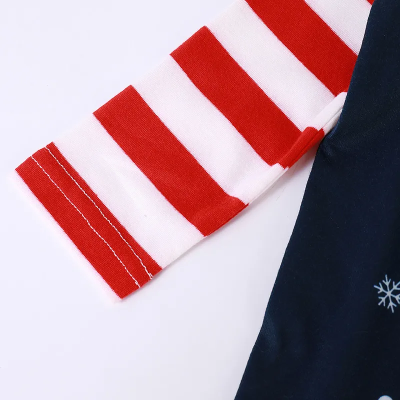 Conjunto de pijamas navideños familiares al por mayor Santa para padres e hijos, pijama de manga larga, ropa de dormir familiar