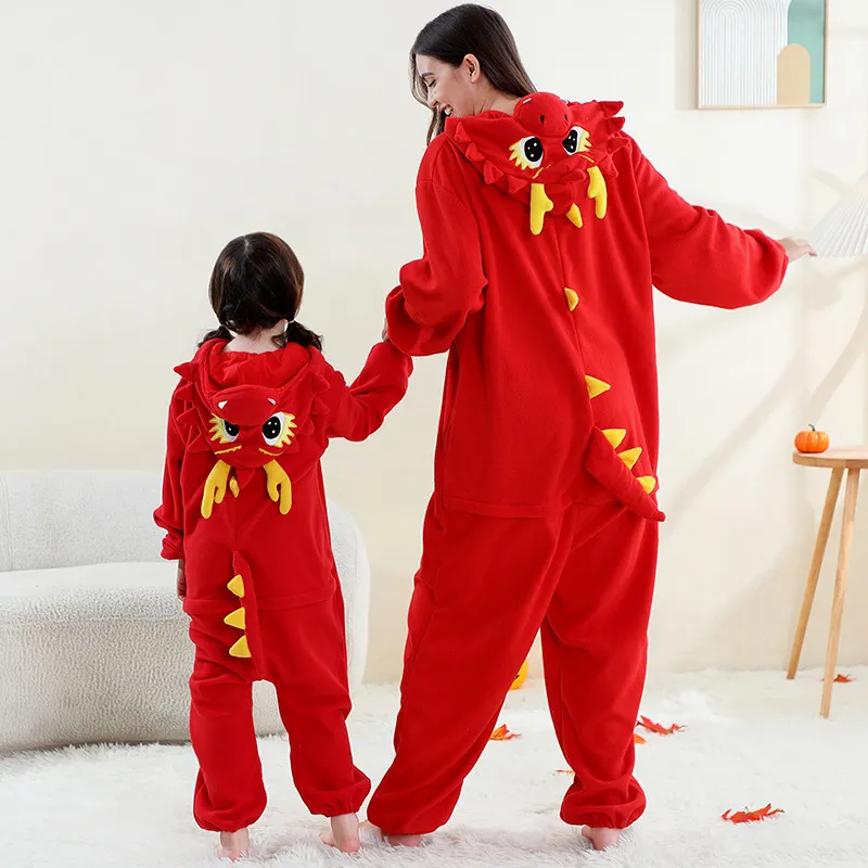 Nuevo mono de forro polar para el hogar, disfraces de rendimiento para niños y adultos, ropa de casa familiar