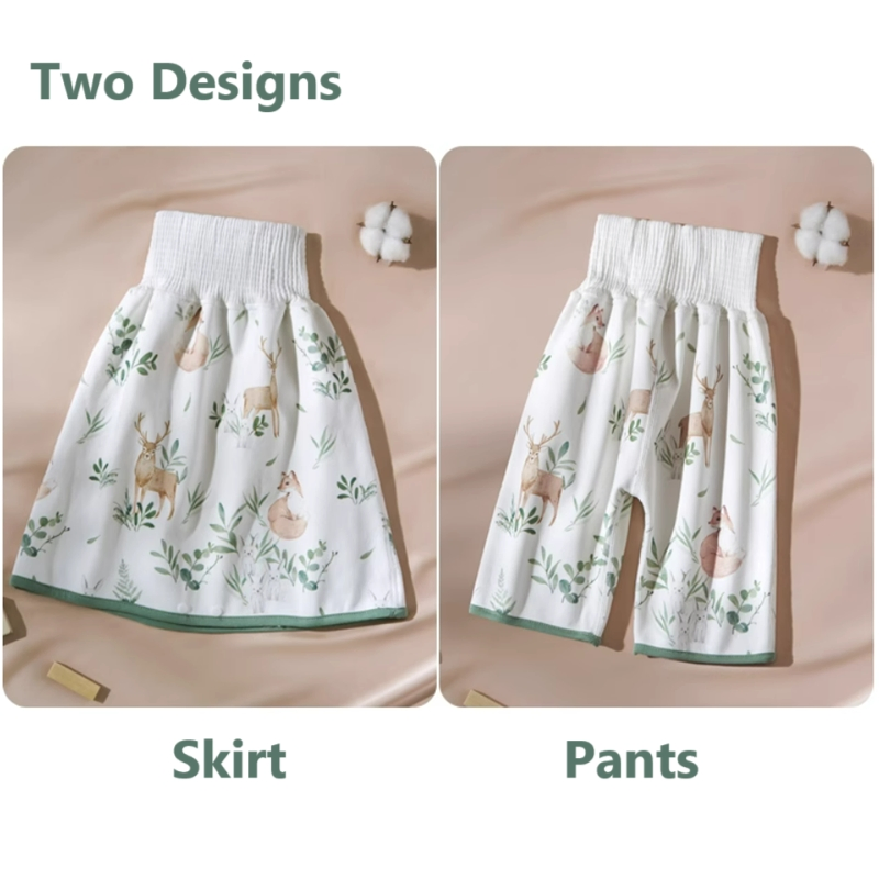 Pantalones de pijama impermeables para niños de 1-8 años, para niños o niñas
