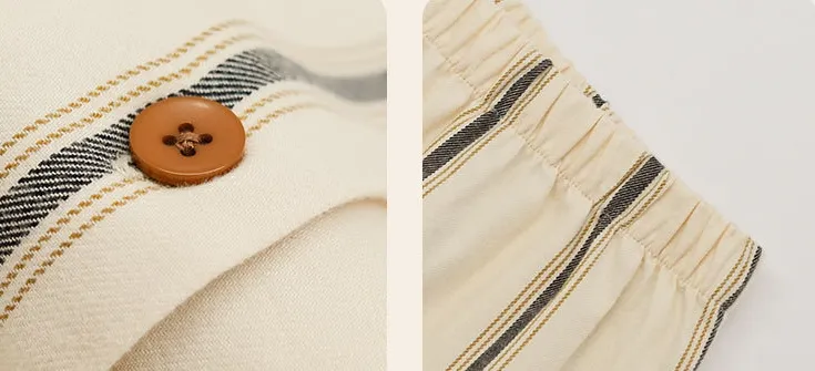 Conjunto de pijamas de algodón para pareja de primavera otoño 100% Dos piezas ropa de dormir para mujeres