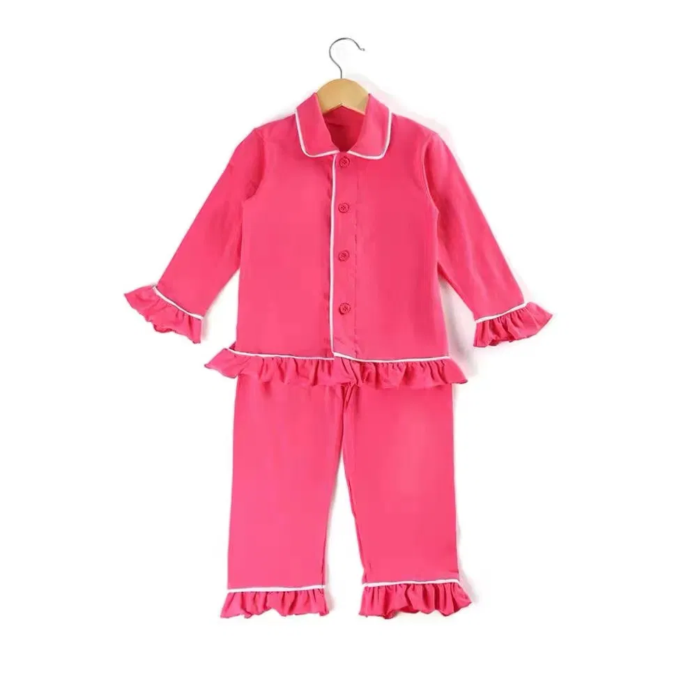 Conjunto de pijamas navideños clásicos para niños, ropa de punto sólida para niños, conjunto de pijama, pijamas familiares, pijama