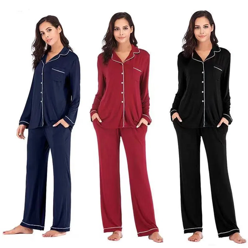 Ropa al por mayor para mujeres; S Ropa de casa, Mujeres 2 Piezas Pijamas Mujeres Ropa de noche Esencial para el hogar Ropa de punto, Ropa, Conjunto de pijamas