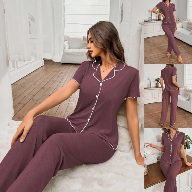 Pijama de algodón de dos piezas