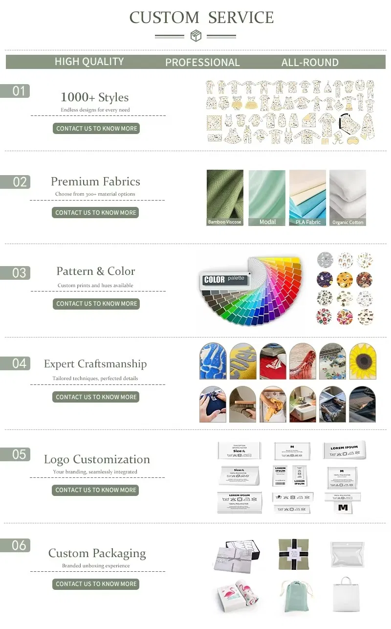 Pijama de una pieza especificaciones detalladas