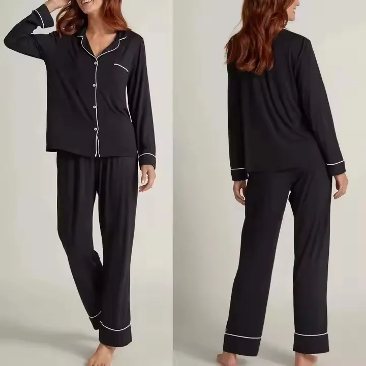 Conjunto de Pijama de Bambú Orgánico para Mamá, Pijama Ecológico de Bambú, Pijama Sostenible para Embarazadas, Conjunto de Pijamas de Maternidad, Pijamas para Embarazadas