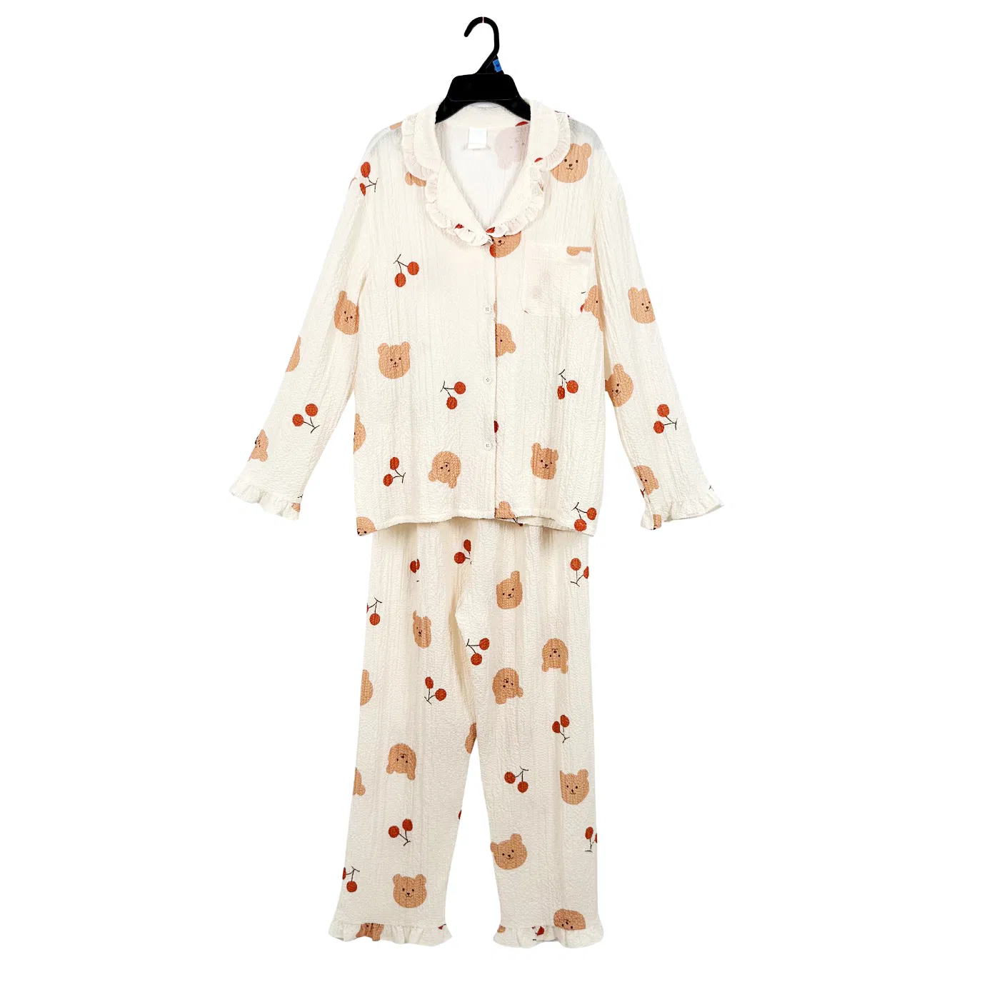 Conjunto de pijama ligero personalizado de seda de verano al por mayor