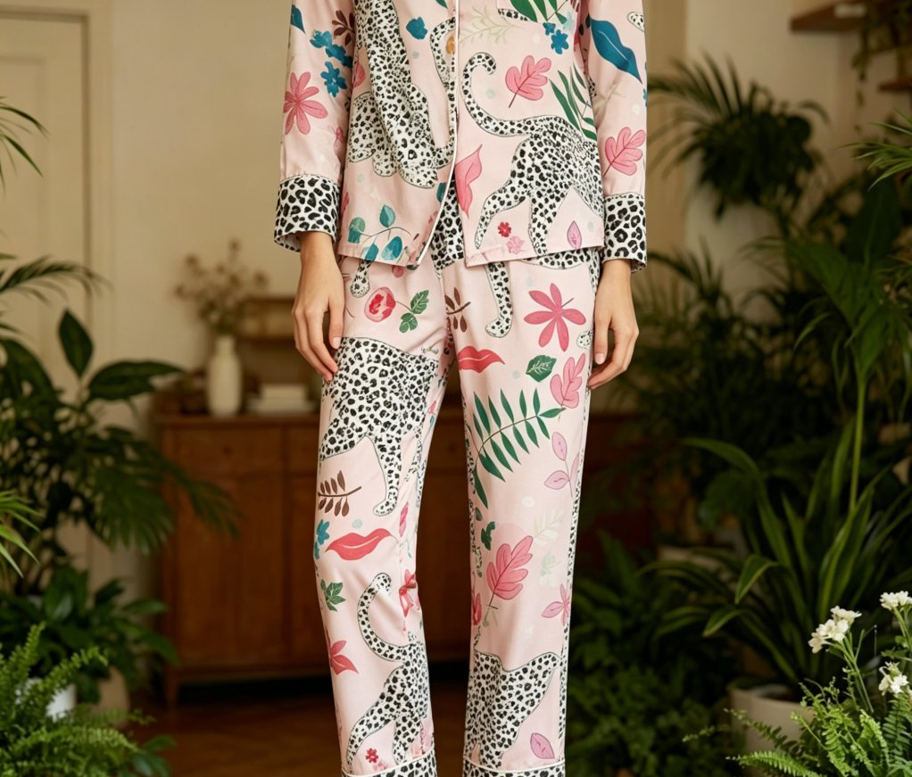 Conjunto de pijama casual premium, ropa de estar elegante para el hogar diario