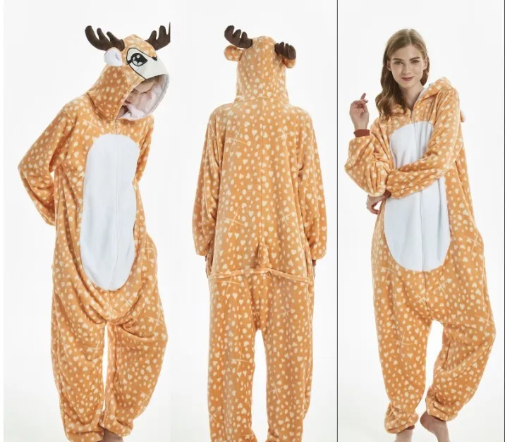 Diseño de unicornio para mujeres, pijama rosa en mono para uso de cosplay