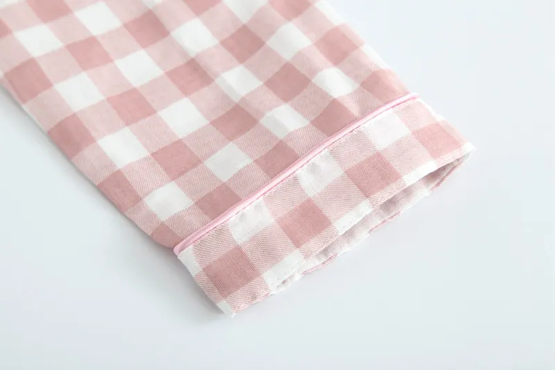 Conjunto de pijamas de manga larga suave transpirable con cintura elástica ropa de casa pijama de pareja