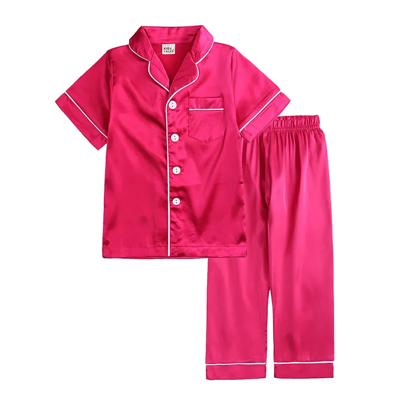 Conjunto de pijamas de satén para mujeres, ropa de dormir para el hogar, pijama de verano