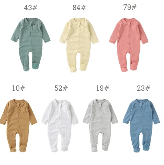 Pijamas de primavera para bebé de algodón orgánico
