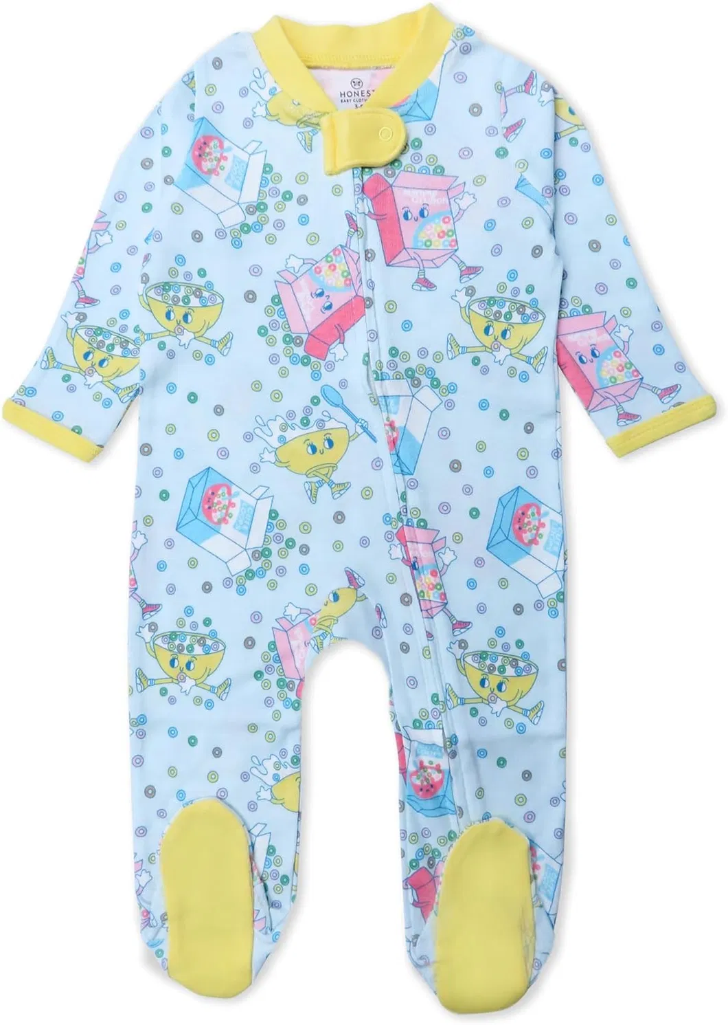Pijama de una pieza con pies para dormir y jugar 100% de algodón orgánico, para bebés niños