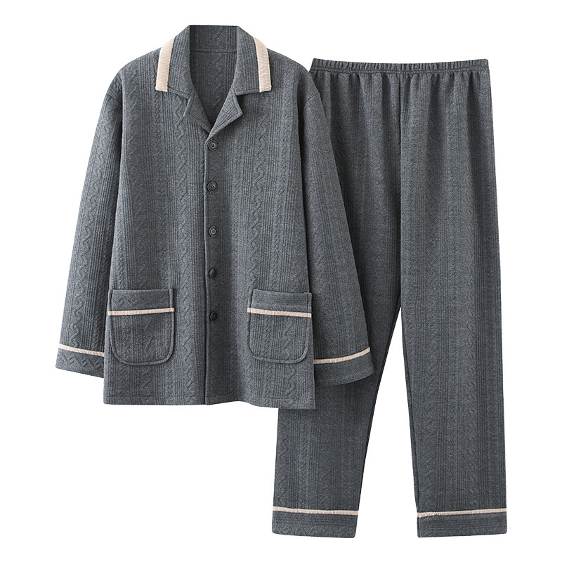 Conjunto de pijamas navideños personalizados con bordado, pijamas de oso de peluche para dormir