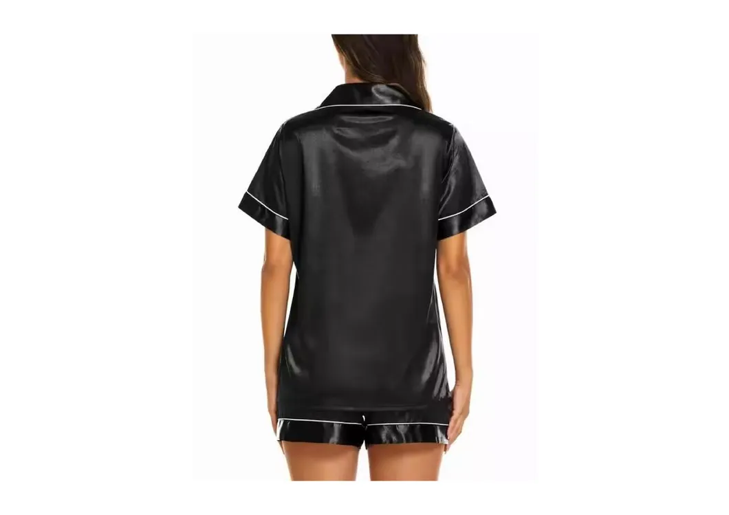 Pijamas de satén de seda para mujer
