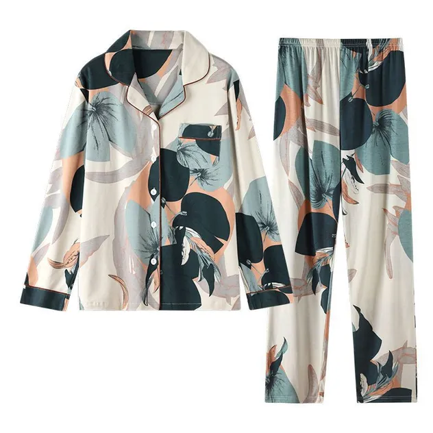 Pijama floral vista lateral
