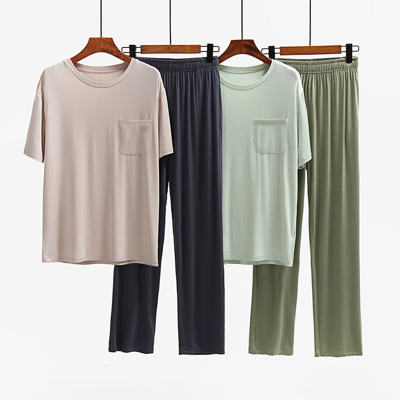 Conjunto de pijamas de lujo para hombres, pijamas de forro polar, pantalones de pijama, ropa de dormir de teddy