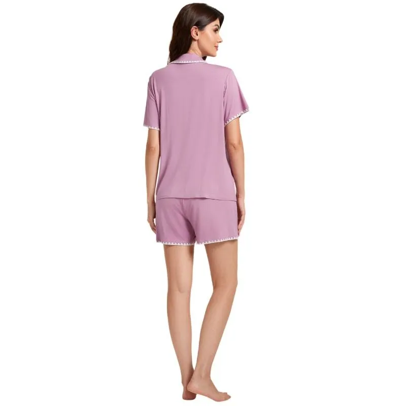 Conjunto de pijama de dos piezas para mujer, pijamas para mujer, conjunto de pijama personalizado, conjunto de pijama de bambú orgánico para mujer