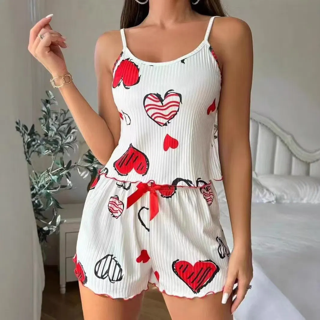 Conjunto de pijamas bonitos para mujeres y pijamas cortos para dormir