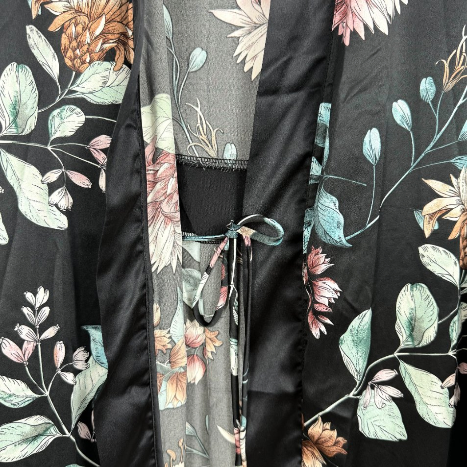Conjunto de pijama de verano de seda texturizada de lujo con bata de dormir