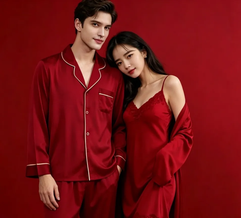 Conjunto de pijama de lujo suave para el hogar, mujeres, ropa de dormir diaria