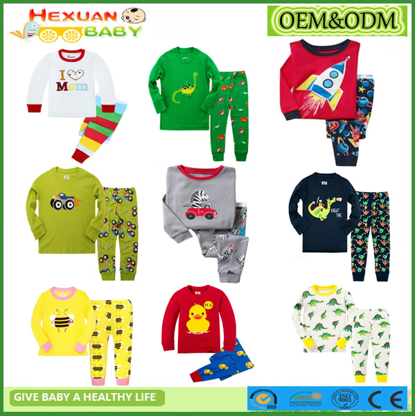 2-7y, Ropa de Niños Pijamas de Manga Larga para Niños Ropa de Dormir
