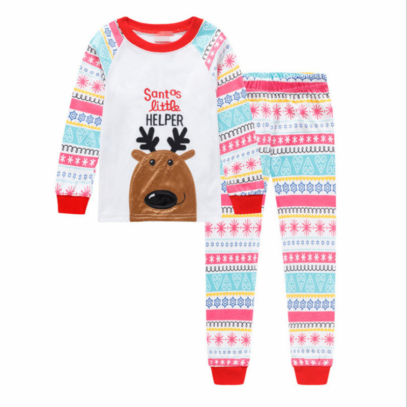 Pijamas de algodón navideños acogedores para mujeres y niños