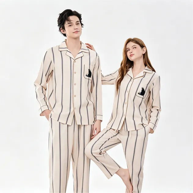 Conjunto de pijama de pareja - vista de detalle