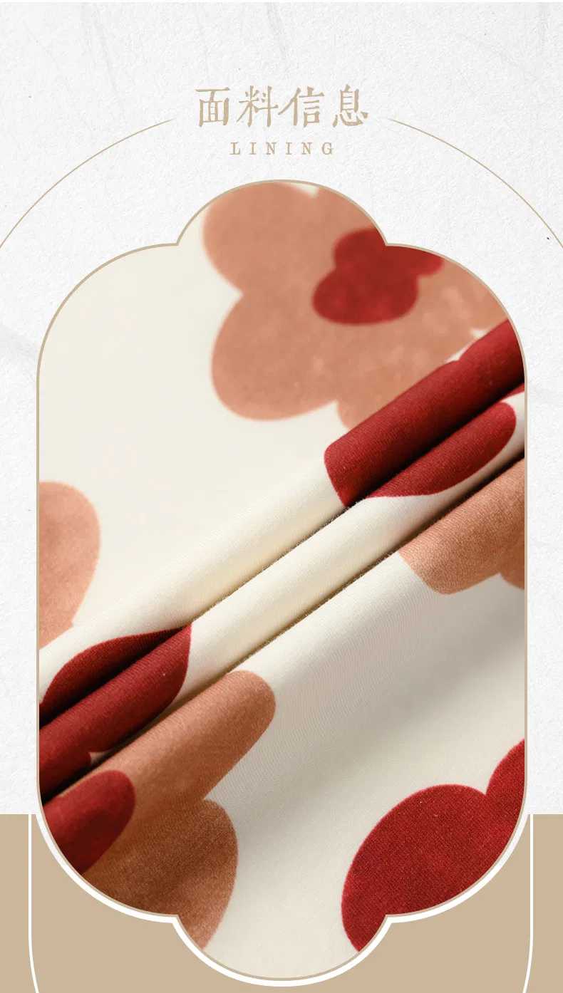 Pijamas de algodón rojos de China para mujeres