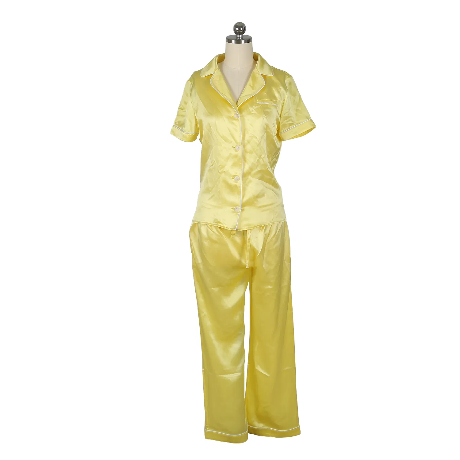 Conjunto de pijamas de seda de morera personalizados, batas de seda con cinturón, ropa de dormir de seda