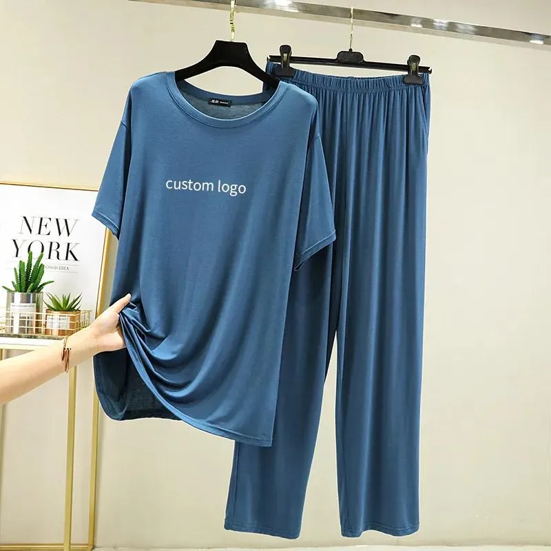 Pijamas de bambú viscosa para mujeres, ropa de dormir de lujo para mujer, conjunto de pijama