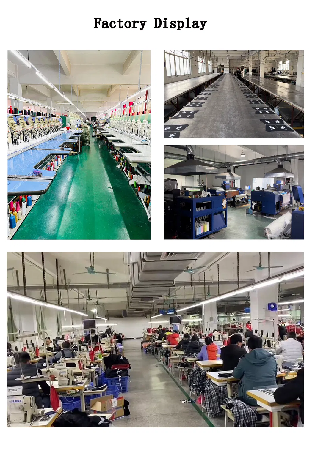 Instalaciones de la fábrica de confección
