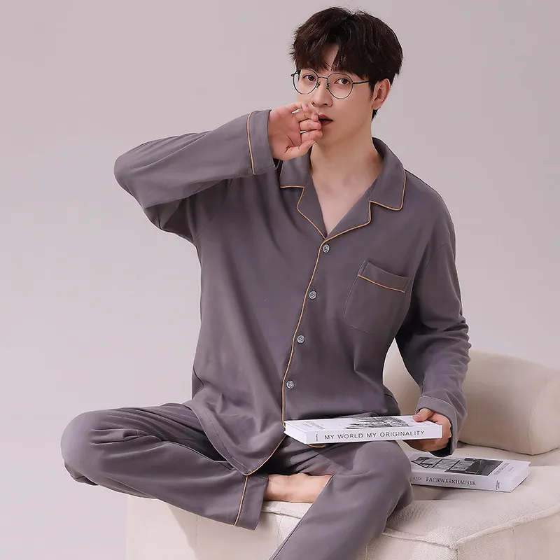 Pijamas de algodón puro para hombres - Vista 2