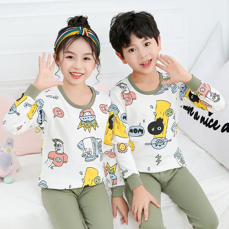 Pijamas para niños pequeños, pijamas de lujo de modal y algodón, pijamas familiares