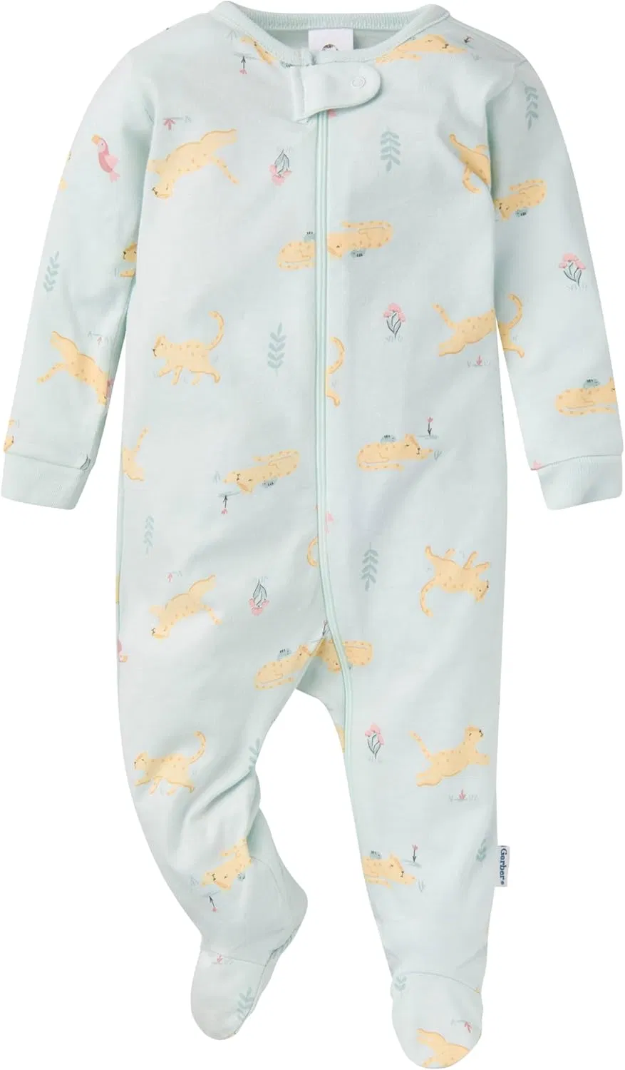 Pijama de una pieza con pies para dormir y jugar 100% de algodón orgánico