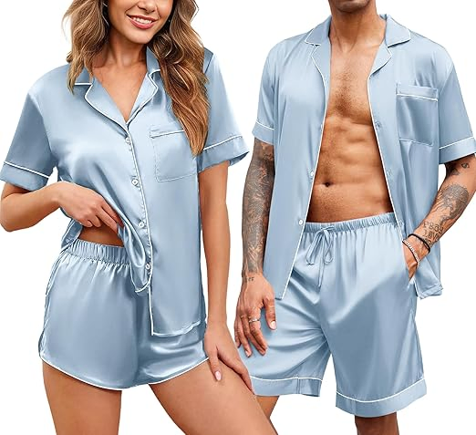 Los Pijamas de Seda para Parejas para Dormir a Diario